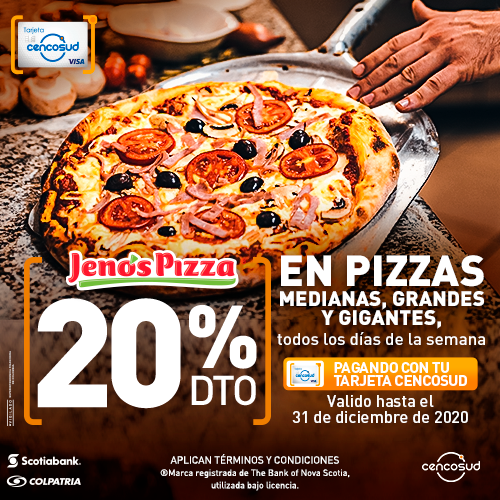 Jeno´s Pizza Tarjeta Cencosud