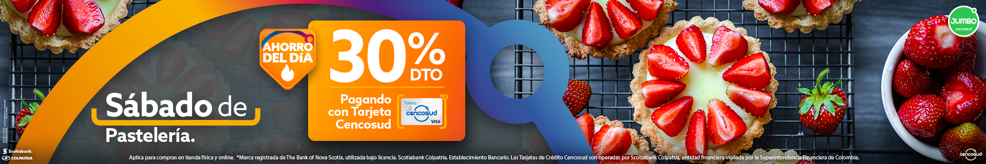 banner sabados pasteleria-Recurrentes jumbo-1920x320px-Tarjeta Cencosud-4ene banner sabados pasteleria-Recurrentes jumbo-1920x320px-Tarjeta Cencosud-4ene